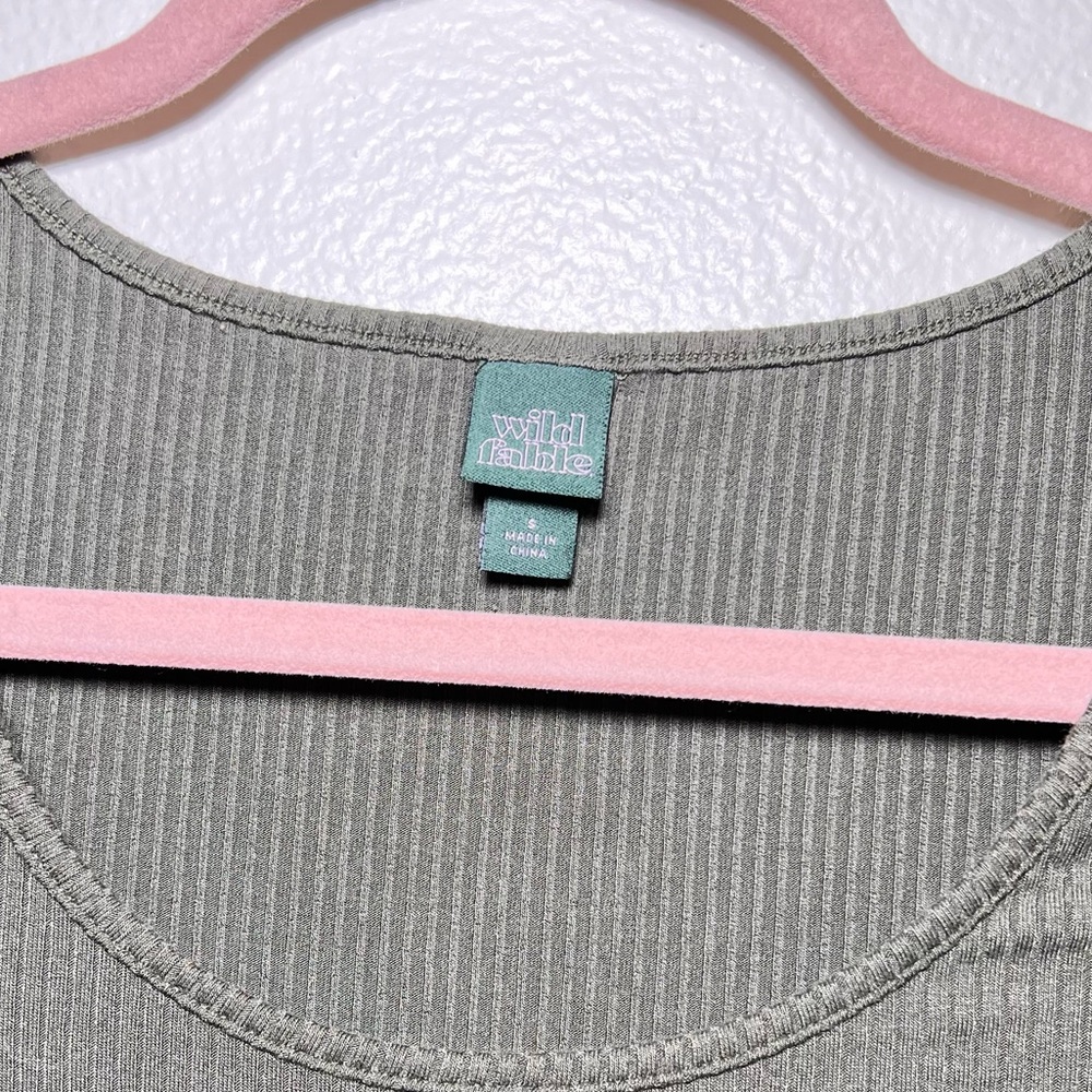 Wild Fable Ribbed crop top size S - Picture 4 of 4